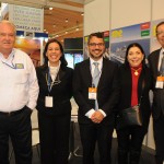 Roy Taylor, do M&E, Gisele Lima, da Promo, e Fausto Franco, Regina Ahmed e Benedito Braga, da Bahia