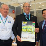 Roy Taylor, do M&E, Wilson Witzel, governador do RJ, e Otávio Leite, secretário de Turismo do RJ