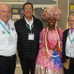 Roy Taylor e Rosa Masgrau, do M&E, com Benedito Braga e Marli Trindade, da Bahia