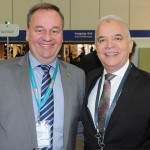 Thomas Weber, presidente da TurisRio, com José Geraldo, do Windsor