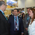 Wilson Witzel, governador do RJ, Otávio Leite, secretário de Turismo do RJ, e Andrea Revoredo, do Rio CVB