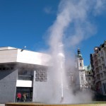 Colunata com gêiser em Karlovy Vary