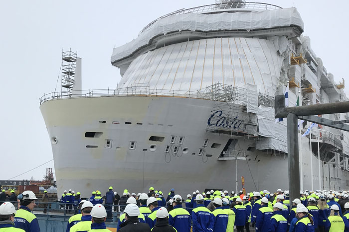 Devido aos atrasos na construção, o flagship não será entregue na data originalmente anunciada