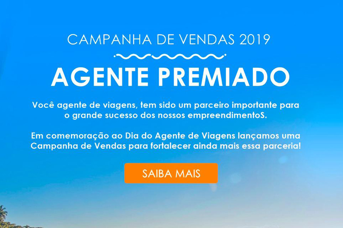 Grupo Porto Seguro de Hotéis lança campanha para premiar agentes de viagens 1 Para participar o agente de viagem deverá cadastrar cada venda no site específico da campanha de incentivo