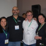 Adriana Santos, do Hotelbeds Group USA, Saulo Reis Jr da Schultz Brasil, Leo Segantin da Ezlink Hotels e Silvia Luise  Hackmann da Ezlink Hotels Online