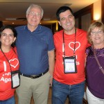 Adriana dos Santos, da Schultz, Glauco Carreira, da GNC, Luciano Bonfim, da Schultz, e Neide Carreira, da GNC VIP Tour