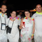 Alex Veiga e Priscila Julião, da AV Viagens, Teresinha Haas, da Zeppelin, e Jailson Paiva, da Líder Turismo