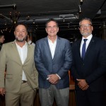 Aluizer Malab, Sérgio Flores de Albuquerque e Bob Santos, do Ministério do Turismo