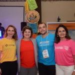 Ana Costa, secretária de Turismo do RN, entre Priscila Feola, do RN, Amauri Barbosa, da Turnet, e Ana Rita da Emprotur