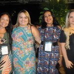 Andreia Oliveira, da Lourenço Turismo, Soyanna Costa, da TopTur, Elisangela Farias, da Mundial Turismo, e Valdene Rodrigues, da Val Viagem