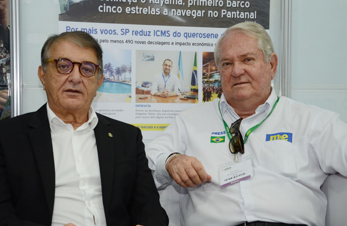 Arialdo Pinho, secretário de Turismo do Ceará, e Roy TAylor, do M&E