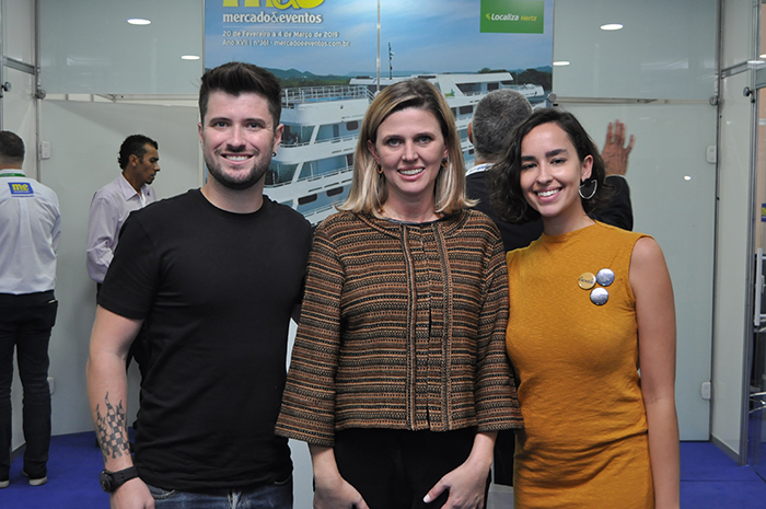 Bruno Carraro, do Instituto Municipal de Turismo de Curitiba, Tatiana Turra Korman, do Instituto Municipal de Turismo-Curitiba Turismo e Gabriella Camargo, do Parque das Pedreiras