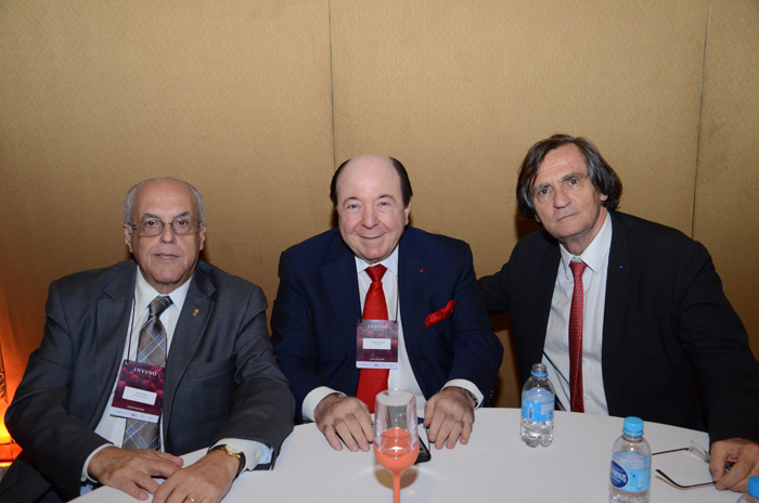 Invino reúne 150 pessoas em SP e anuncia a data da segunda edição em 2020; fotos 1 Carlos Cabral, Embaixador da Invino, Davide Marcovitch, da Chandon, e Jean-Philippe Pérol, da Cap Amazon