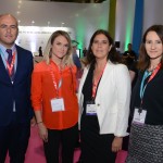 Cesar Ramirez, Natalia Vidal, Andrea Wolleter e Daniela Bergamine, do Chile