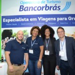 Christian Neme, Maria Pereira, Aline de Jesus, e José Jurandir, da Bancorbrás Viagens