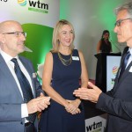 Claude Blanc e Luciane Leite, da WTM, com Marco Ferraz, da Clia Brasil