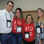 Clayton Araujo, da Europamundo, Samantha Feitosa e Rosileia Costa, da Schultz, e Carla Cecchele, do Hard Rock Hotel Clayton Araujo, da Europamundo, Samantha Feitosa e Rosileia Costa, da Schultz, e Carla Cecchele, do Hard Rock Hotel