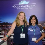 Cleo Ickowicz, da Mandala Tours, e Marcia Galvão, da NCL