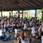 Agentes praticaram Yoga durante a manhã