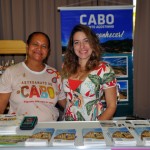 Tarciana Gusmão, gerente de turismo de Cabo de Santo Agostinho e Eliete Lopes do Artesanato do Cabo