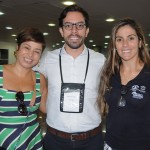 Danielle Novis, do Maceió CVB, Milton Vasconcelos, do ABIH-AL, e Adriana Vasconcelos, do Maceió Mar Hotel
