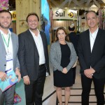 Denis Ribeiro, da Air France KLM, Adriano Nogueira, do Ceará, Suemy Vasconcelos e Régis Medeiros, Fortaleza CVB