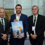 Diego Piquin, diretor Executivo de Turismo de Bariloche, Gaston Burlon, secretário de turismo, Leopoldo Tiberi, de Barilhoche