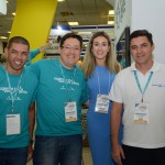 Edvaldo Ferraz e Cesar Dantas, da Ancoradouro, Deborah Daloia, da Thai Airways, e Paulo Requena, da R11