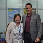 Estela Farina, e Frank Medina, da Norweigian Cruise Line