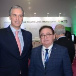 Fernando Fischer, presidente da Reed, com Manoel Linhares, presidente da ABIH