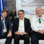 Gonzalo Romero, da Air Europa, Arialdo Pinho, secretário de Turismo do Ceará, e Roy TAylor, do M&E