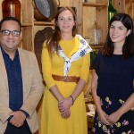 Josue Silva, da Air Tahiti Nui, Chloé Salvador, da Atout France e Fernanda Sarubbi, da Cap Amazon