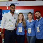 Juliano Braga, do M&E, com Daianna Regina, Juarez Tavares e Emili Piovesan, da Machadinho Thermas