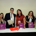 Kelly Castange, Marcos Lucas, Vera Marcelino e Juliana Assumpção, da Aviesp, com Milagros Ochoa, do Turismo do Perú