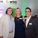 Luciane Leite, da WTM-LA, entre Jean Phillip Pérol, e Gustavo Syllos