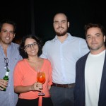 Luis Henrique Sassi e Camila Kume, da Flap Tur, Guilherme Polacow, da Team Travel, e Carlos Coltro, da Xtravel