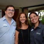 MArtim, do SeaWorld, Jane Terra, do Visit Orlando, e Cristina Muniz, do SeaWorld
