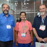 Marcelo Jones e Elizabeth Jones, da Palmitur, e Salvador de Francesco, do Praia Mare Turismo