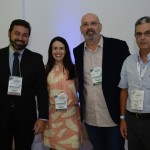 Marcelo Neder e Juliana Assumpção, da Aviesp, Lauro Franco, de Aguás de Lindoia, e Benjamin, da Panorama Eventos e Turismo