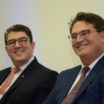 Marcos Lucas, presidente da Aviesp, e Vinicius Lummertz, secretário de Turismo de SP