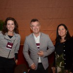 Mellina Haddad, da Worldwine, Matthieu Péluchon, da Rouge Brasil e Suzana Barelli, da Menu