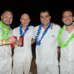 Márcio Tonetti, da Aeroplus, Paulo Miguel, da TZ Viagens, Clayton Araujo, da Europamundo, e Rodrigo Bonelli, da Schultz