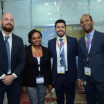 Ricardo Guimaraes e Beza Melis, da Embaixada da Ethiopia, Raphael de Lucca e Girum Abebe, da Ethiopian Airlines