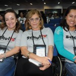 Rogeria Barbosa, da ZT Turismo, Tania Savioli, da Perfecto Viagens, e Luciana Souza, da Saadya Viagens