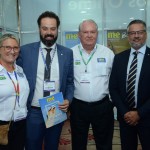 Rosa Masgrau e Roy Taylor, do M&E, com Daniel Diniz Nepomuceno e Bob Santos, do MTur