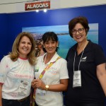 Valeria Chelles, do Hotel Pratagy, MArcia Marques, da RM Hotéis, e Debora Rodrigues, do Hotel Jatiúca