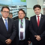 Vinicius Lummertz, secretário de Turismo de São Paulo, Airton Abreu, dos Lençois Maranheneses, e Marcelo Álvaro Antônio, ministro do Turismo