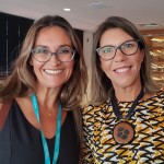 Virginia Miceli (Trust Intercâmbio Atibaia) e Claudia Sólido (Emirates)