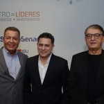 Alexandre Sampaio, da FBHA, Gilmar Piolla, secretário de Turismo de Foz do Iguaçu, e Arialdo Pinho, secretário de Turismo do Ceará Alexandre Sampaio, da FBHA, Gilmar Piolla, secretário de Turismo de Foz do Iguaçu, e Arialdo Pinho, secretário de Turismo do Ceará