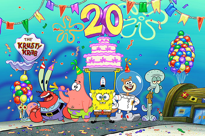 Anivérsario de 20 anos do Bob Esponja no Beach Park